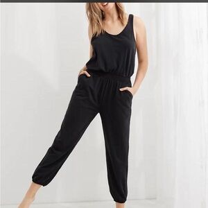 Aerie Black Sleeveless Jumpsuit